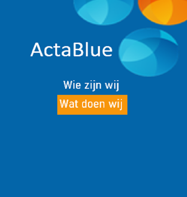 ActaBlue oplossingen