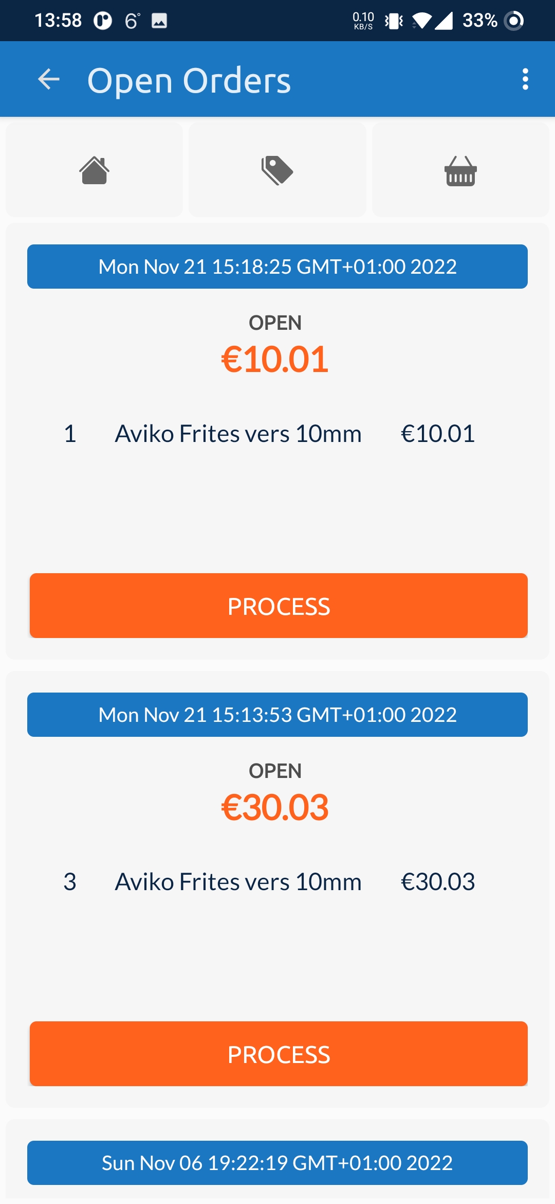 schermafbeelding actasmart POS Systeem ActaSmart