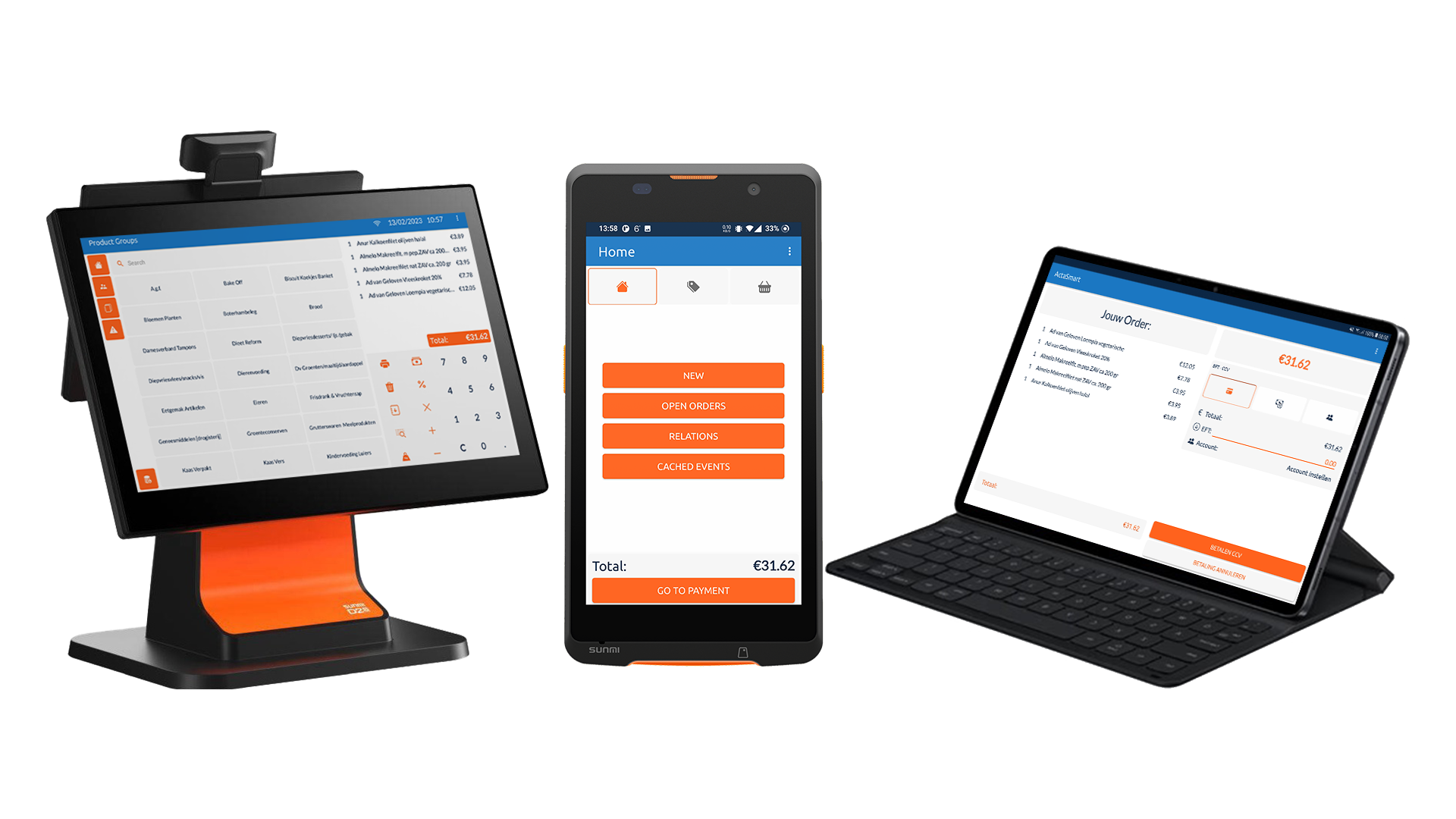 Actasmart devices POS Systeem op ActaSmart device